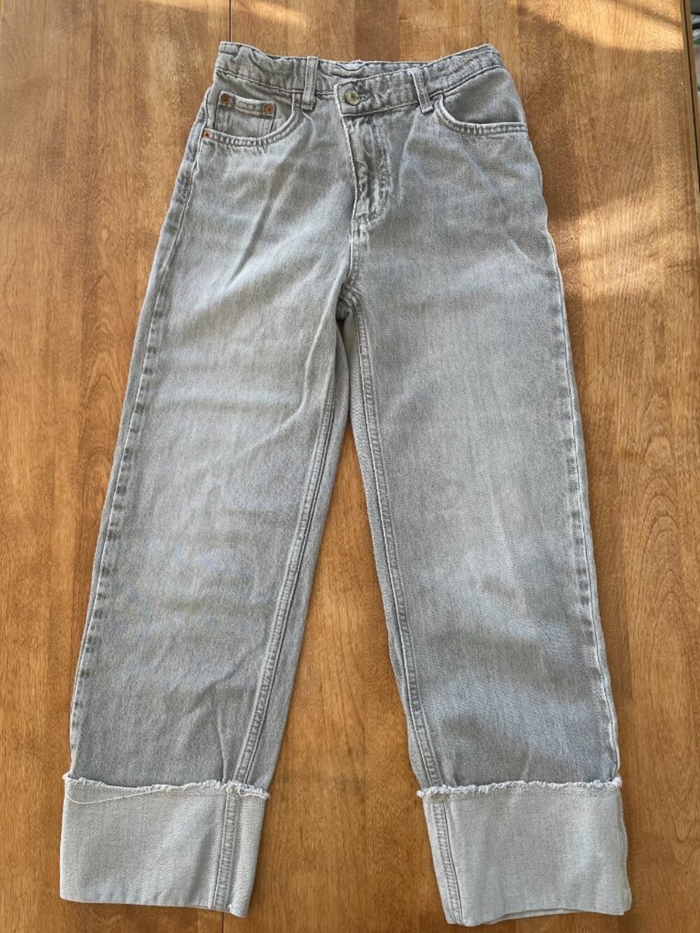 Zara Grey Jeans Adjustable 11-12 Girls
